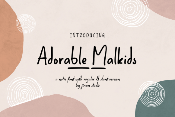 Adorable Malkids: A Playful Typeface for Social Campaigns