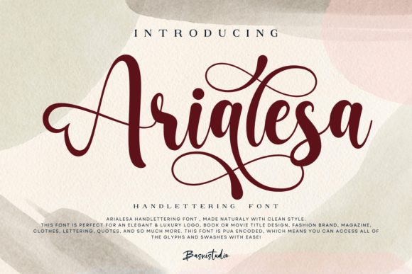 Arialesa Font Review: A Natural Script for Luxury Branding