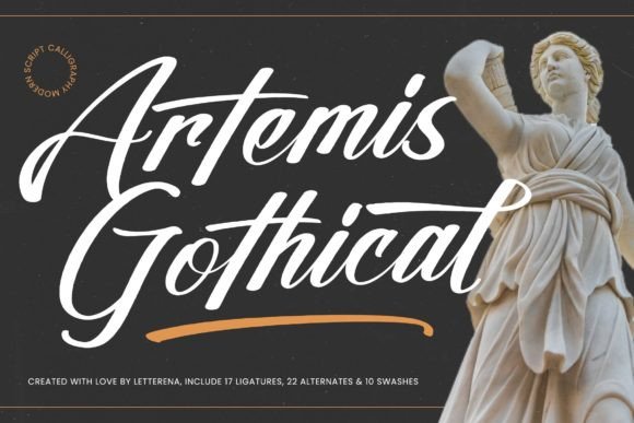 Artemis Gothical: A Modern Script Typeface for Bold Branding
