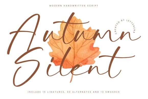 Autumn Silent: A Handwritten Font for Elegant Editorial Design