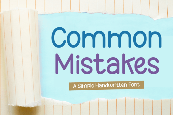 Common Mistake: A Bold Script for Modern Brand Identity