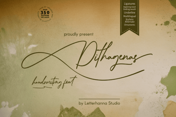 Dithagenas: The Script Font That Stops the Scroll