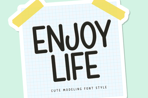 Enjoy Life: A Handwritten Font for Editorial Design