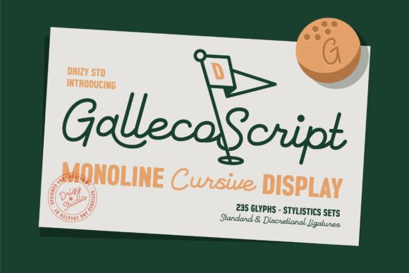 Galleco: A Monoline Script Font for Editorial Elegance