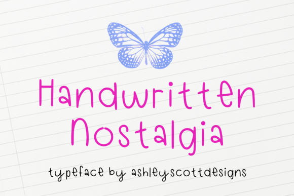 Handwritten Nostalgia: A Typeface for Personal Editorial Design