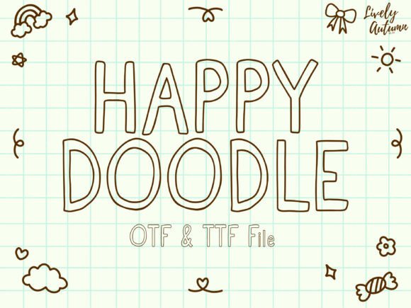 Happy Doodle: A Handwritten Font for Authentic Branding