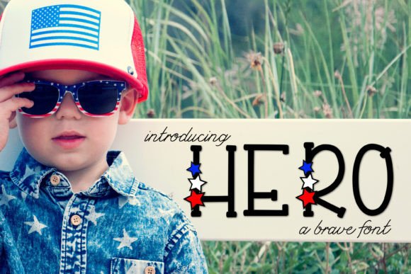 Hero: A Bold Typeface for Handmade Labels and Cards