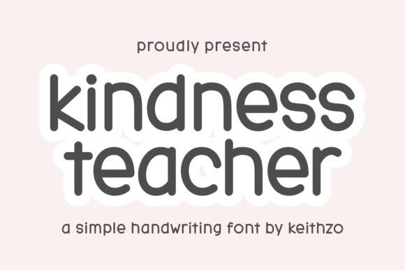Kindness Teacher: A Handwritten Font for Editorial Warmth
