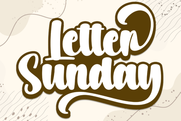 Letter Sunday: A Bold Handwritten Font for Social Campaigns
