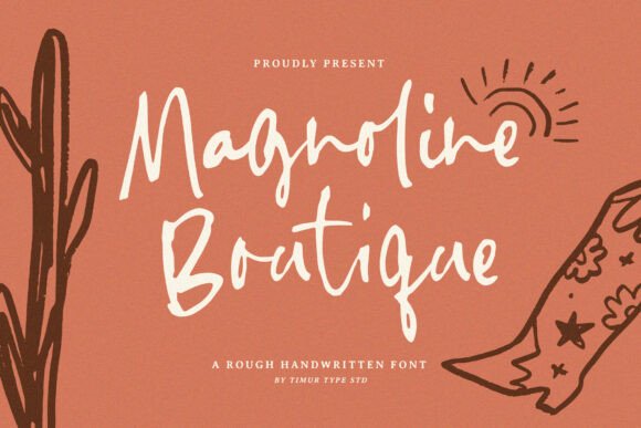 Magnoline Boutique: A Raw Script Font for Digital Brands