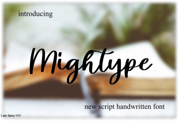 Mightype: An Elegant Script Font for Editorial Design
