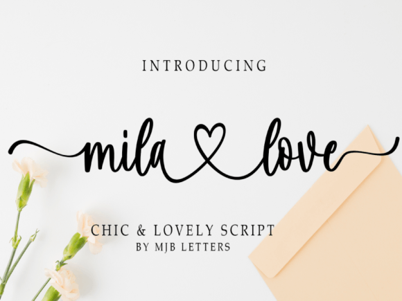 Mila Love: A Romantic Script Font for Editorial Design