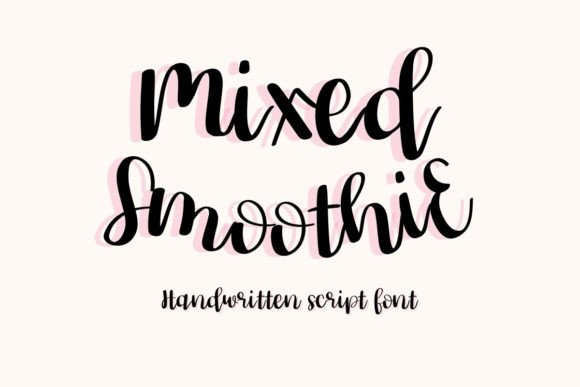 Mixed Smoothie: A Handwritten Typeface for Editorial Warmth