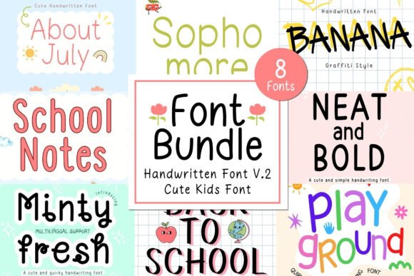 Neat Clean Handwritten Bundle V.2: The Perfect Typeface for Crafters