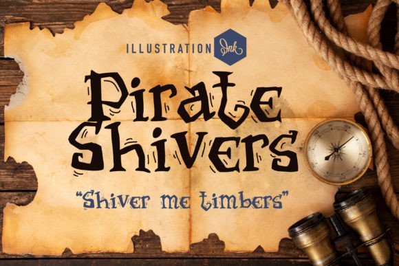 Pirate Shivers: A Whimsical Typeface for Editorial Design