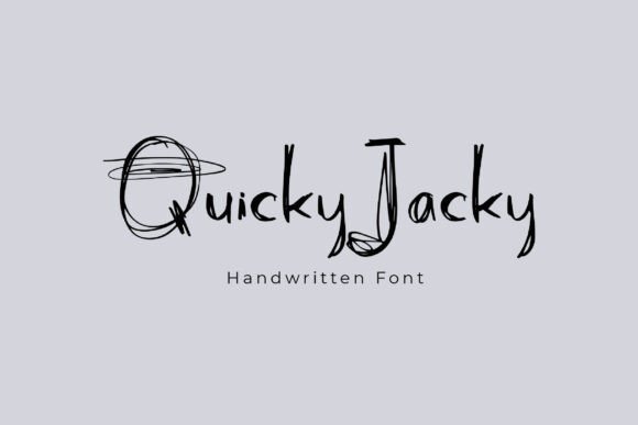 Quicky Jacky: The Bold Handbrush Font for Makers