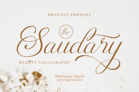 Saudary: A Script Font for Editorial Elegance