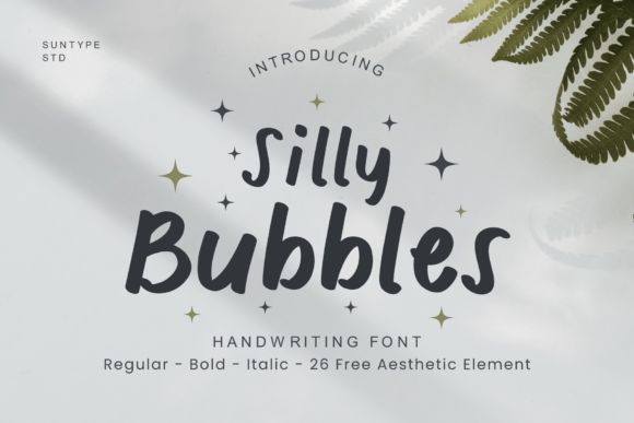 Silly Bubbles: A Playful Typeface for Editorial Joy