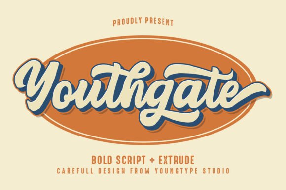 Youthgate Typeface: A Curvy Script for Polished Branding